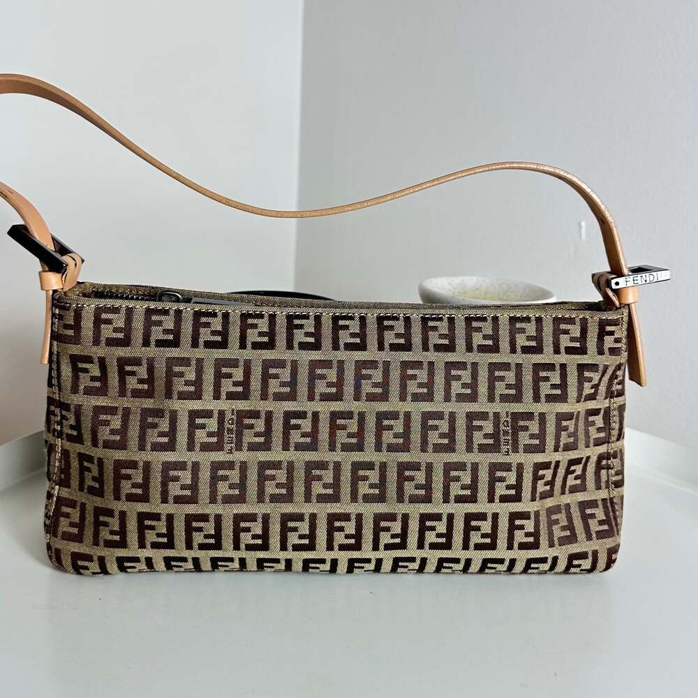 Fendi Tan Logo Mini Shoulder Bag – ,